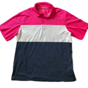 Walter Hagen Mens XL Large Striped Golf Polo Shirt. NWOT